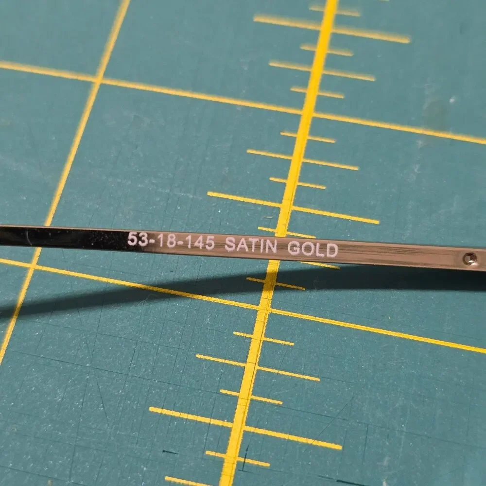 Jubilee 5864 Satin Gold Metal Eyeglass Frames 53-18-145 Full Rim Unisex